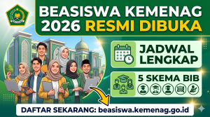Beasiswa Kemenag 2026 Resmi Dibuka — Jadwal Lengkap, 5 Skema BIB, dan Cara Daftar di beasiswa.kemenag.go.id