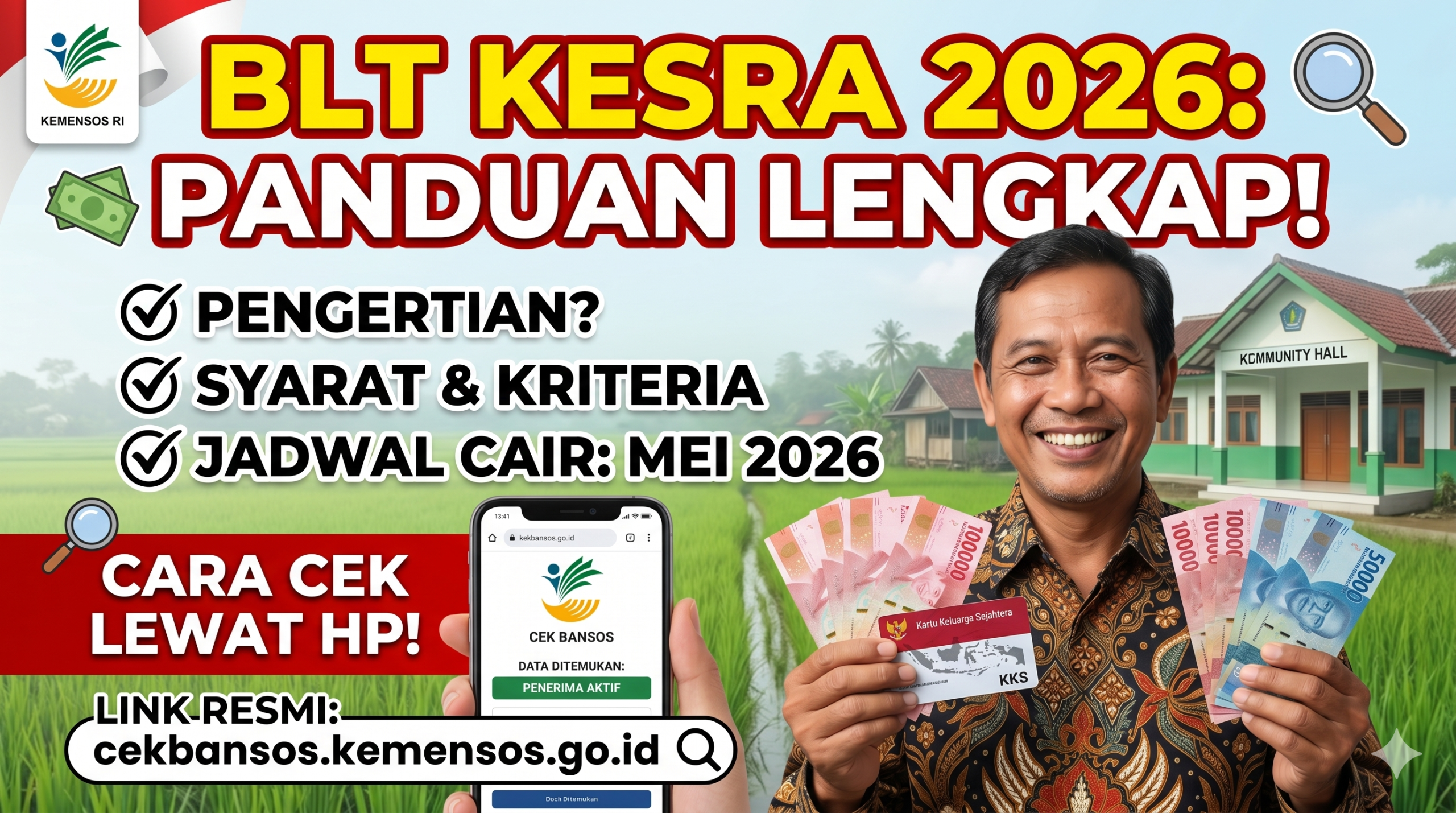 Apa Itu BLT Kesra? Jadwal Cair, Syarat Lengkap, dan Cara Cek di Link Resmi Kemensos