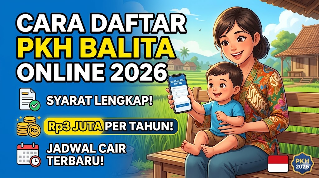 Cara Daftar PKH Balita Online 2026: Syarat, Nominal Rp3 Juta, dan Jadwal Cair
