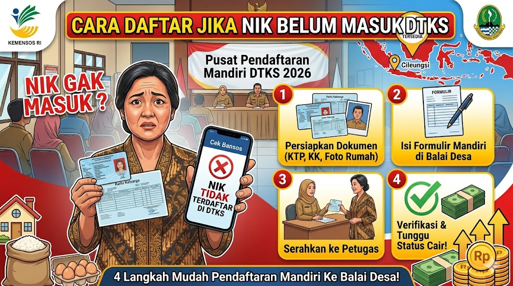 Langkah Daftar Jika NIK Belum Masuk DTKS