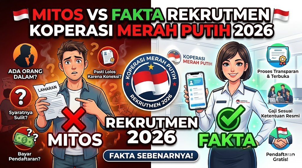 Mitos vs Fakta Seputar Rekrutmen Koperasi Merah Putih 2026