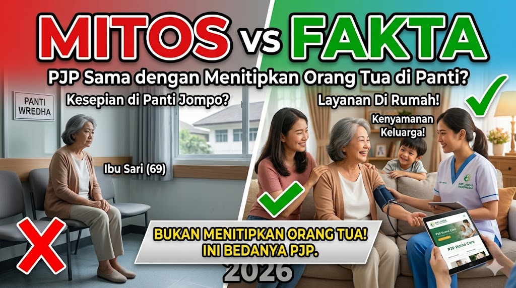 Mitos vs Fakta: "PJP Sama dengan Menitipkan Orang Tua di Panti"