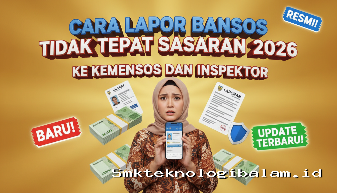 Cara Lapor Bansos Tidak Tepat Sasaran 2026 ke Kemensos dan Inspektor