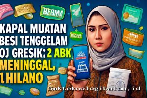 Kapal Muatan Besi Tenggelam di Gresik: 2 ABK Meninggal, 1 Hilang